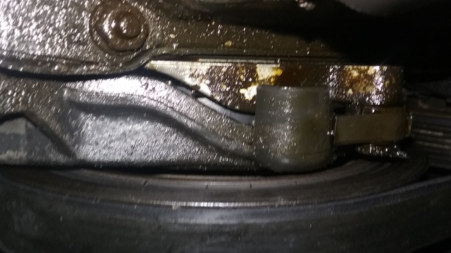 Is this a crankshaft seal leak 1994 Honda accord - 1