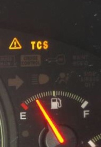 My Honda Accord 2003 the TCS and a Triangle with a Explanation mark comes on