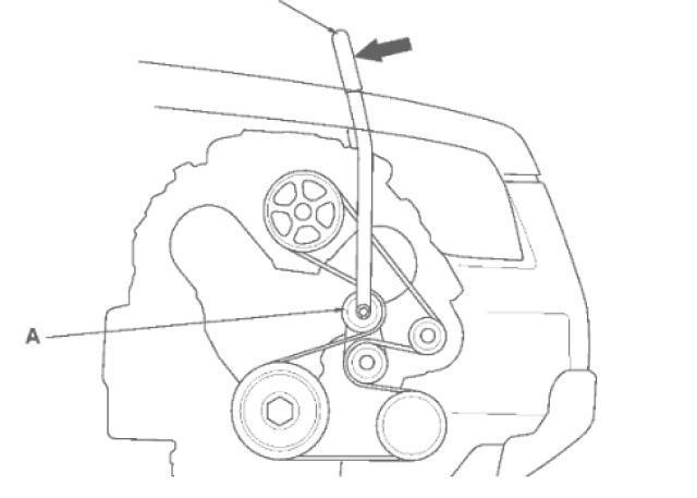 2003 honda pilot serpantine belt - 1