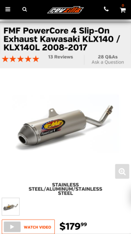 Will this slip on Exhaust fit my Honda CRF 150F 2017 - 1