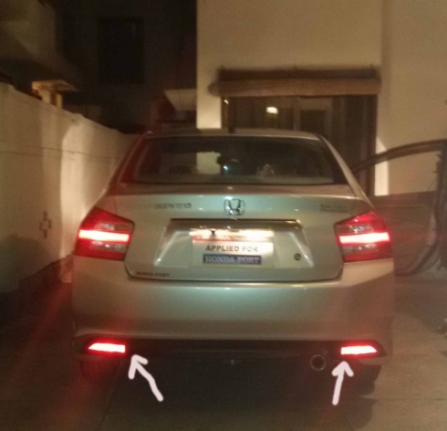 Honda City Aspire Prosmatic 2015 rear bumper lamps