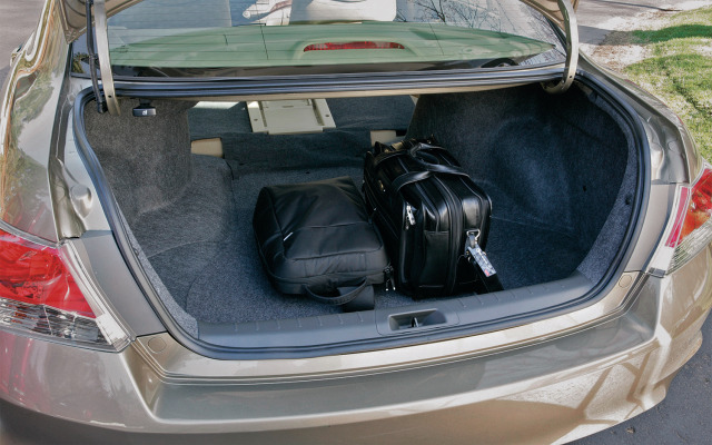 Will I get four large suitcases in the boot trunk of a Honda Accord