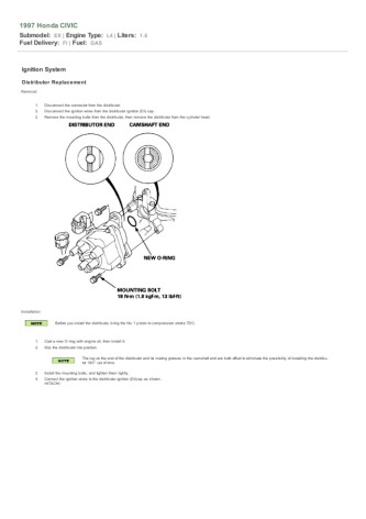 97 Honda Civic distributor help - 1